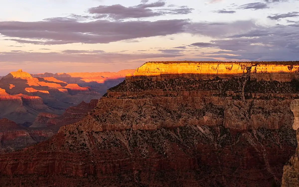 Grand Canyon South Rim at sunset