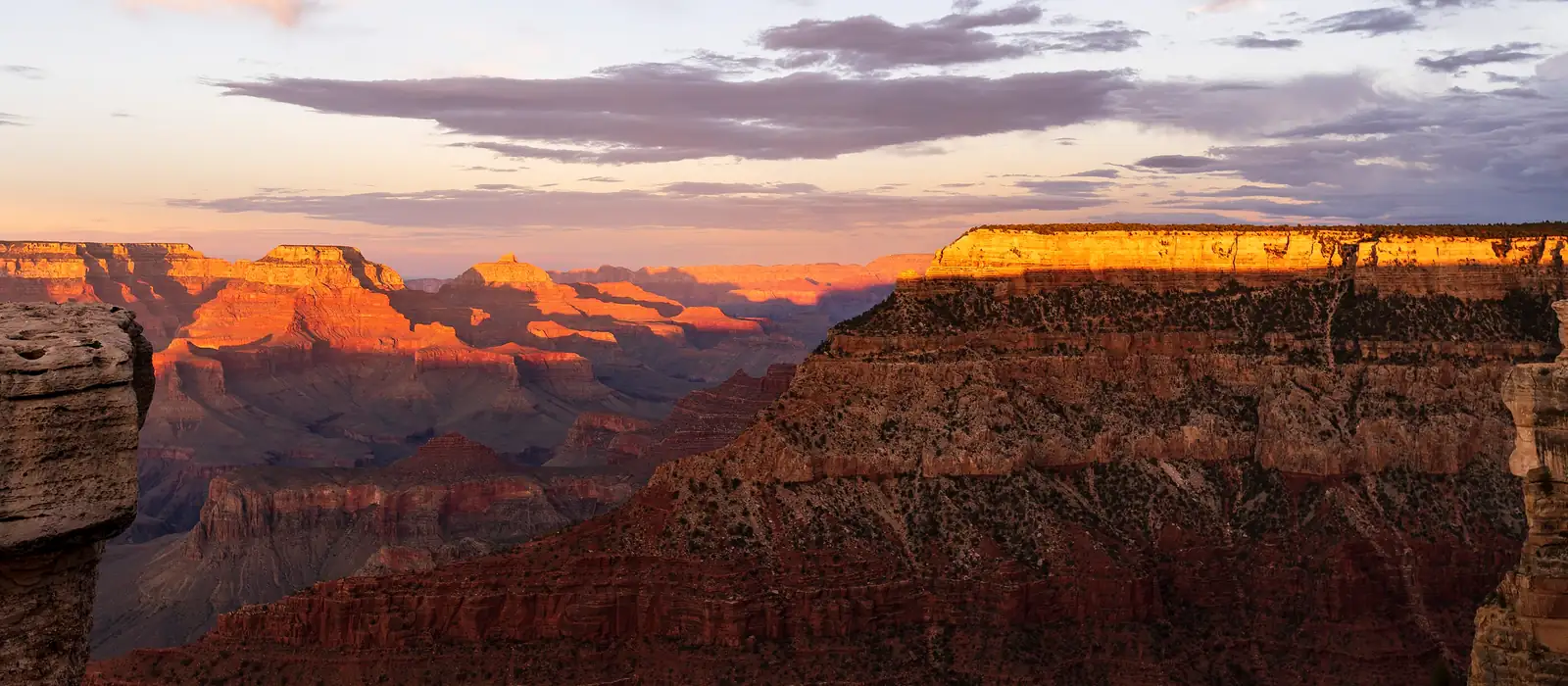 Sunset over the Grand Canyon from the South Rim